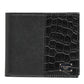 Dolce & Gabbana Black Exotic Leather Bifold Card Holder Men Wallet