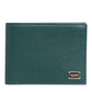 Dolce & Gabbana Green Leather DG Logo Plaque Bifold Card Holder Wallet