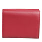 Dolce & Gabbana Red Leather Bold Logo Print Trifold Men Card Holder Wallet