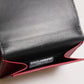 Dolce & Gabbana Red Leather Bold Logo Print Trifold Men Card Holder Wallet