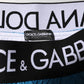 Dolce & Gabbana Blue Logo Waistband Beachwear Shorts Swimwear