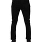 Dolce & Gabbana Black Cotton Skinny Jeans Men Trouser Pants