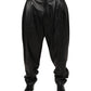 Dolce & Gabbana Black Lamb Leather Trousers Men Pants