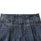 Dolce & Gabbana Blue Silver Shiny Silk Skinny Men Trouser Pants