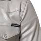 Dolce & Gabbana Metallic Gray Cotton Button Down Men Shirt
