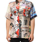 Dolce & Gabbana Multicolor Printed Casual Short Sleeve Shirt