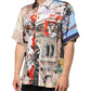 Dolce & Gabbana Multicolor Printed Casual Short Sleeve Shirt