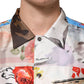 Dolce & Gabbana Multicolor Printed Casual Short Sleeve Shirt
