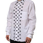 Dolce & Gabbana White Cotton Black DG Logo Long Sleeve Shirt