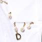 Dolce & Gabbana White Cotton DG Logo Pearl Chain Formal Shirt