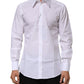 Dolce & Gabbana White Cotton Slim Fit Dress Formal Men Shirt