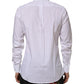 Dolce & Gabbana White Cotton Slim Fit Dress Formal Men Shirt