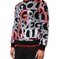 Dolce & Gabbana Multicolor Logo Monogram Crew Neck Sweater