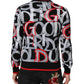 Dolce & Gabbana Multicolor Logo Monogram Crew Neck Sweater