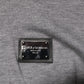 Dolce & Gabbana Gray Cotton Tattered Logo Patch Men T-shirt