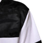 Dolce & Gabbana White Black Polyester DG Logo Mesh Jersey T-shirt