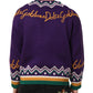 Dolce & Gabbana Purple Wool DG Logo Men Knit Pullover Sweater