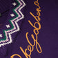 Dolce & Gabbana Purple Wool DG Logo Men Knit Pullover Sweater