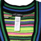 Dolce & Gabbana Multicolor DG Logo V-Neck Knit Pullover Sweater