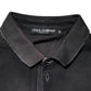 Dolce & Gabbana Gray Cotton Crown Collared Men Polo T-shirt