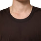 Dolce & Gabbana Brown Cotton Sleeveless Underwear Men Tank Top