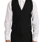 Dolce & Gabbana Sleek Black Slim Fit Formal Vest