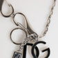 Dolce & Gabbana Silver DG Logo Key Holder Keychain Bag Charm Keyring