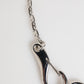 Dolce & Gabbana Silver DG Logo Key Holder Keychain Bag Charm Keyring