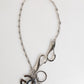 Dolce & Gabbana Silver DG Logo Key Holder Keychain Bag Charm Keyring