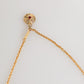 Dolce & Gabbana Gold Medallion Metal Chain Charm Men Pendant Necklace
