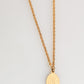 Dolce & Gabbana Gold Medallion Metal Chain Charm Men Pendant Necklace
