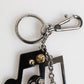 Dolce & Gabbana Silver Musical Note Key Holder Keychain Bag Charm Keyring