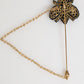 Dolce & Gabbana Lapel Pin Gold Brass Black Crystal Bee Accessories Brooch