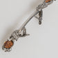 Dolce & Gabbana Lapel Pin 925 Sterling Silver Crystals Accessory Brooch
