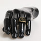 Dolce & Gabbana Gold Tone Enamel Brass Signet DG Logo Adjustable Ring
