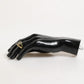 Dolce & Gabbana Gold Tone Enamel Brass Signet DG Logo Adjustable Ring