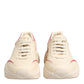 Dolce & Gabbana Beige Leather Daymaster Women Sneaker Shoes