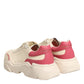 Dolce & Gabbana Beige Leather Daymaster Women Sneaker Shoes