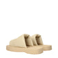 Burberry Beige Leather Slippers Sandals