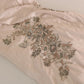 Dolce & Gabbana Beige Sequined Flower Flare Ball Gown Dress