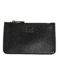 Dolce & Gabbana Black Leather Chain Link Mens Coin Purse Key Clip Holder Wallet