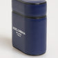 Dolce & Gabbana Blue Leather Logo Print Flip Holder Men Airpods Case