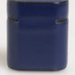 Dolce & Gabbana Blue Leather Logo Print Flip Holder Men Airpods Case