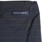 Dolce & Gabbana Navy Blue Polyester Pinstripe Men Shorts Swimwear