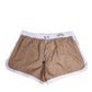 Dolce & Gabbana Brown White Polyester Re-Edition Shorts Swimwear
