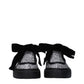 Jimmy Choo Gray Plastic Slip-On Loafers