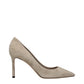 Jimmy Choo Gray Leather High Heel Pumps