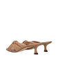 Jimmy Choo Beige Leather Flat Sandals