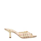 Burberry Pink Fabric Stiletto Heels Sandals