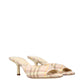 Burberry Pink Fabric Stiletto Heels Sandals